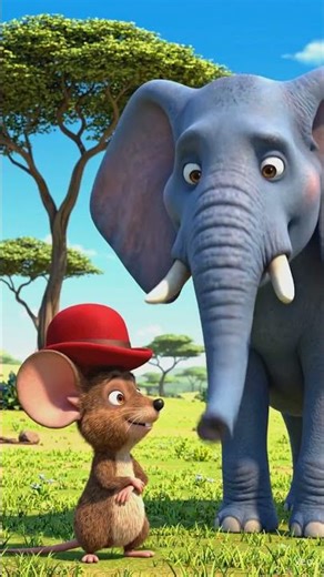 The Elephant and The Mouse Friendship Story | Kids Moral Story 🐘🐭