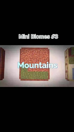 Mini Biomas de Montaña en Minecraft