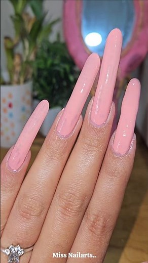 Peach Color Nailarts on Super Long Nails✨️Miss Nailarts🌸 #Nails #Nailarts