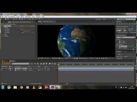 How to make a full 3D Earth sphere in After Effects AE CS6