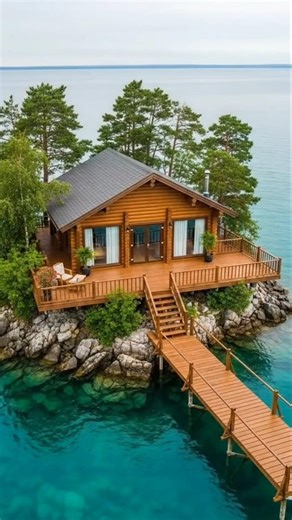 From Empty Island to My Dream Lake Cabin #shorts #dream