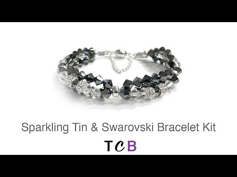How to make our Swarovski Sparkle Bracelet Kit - Tutorial | Too Cute Beads