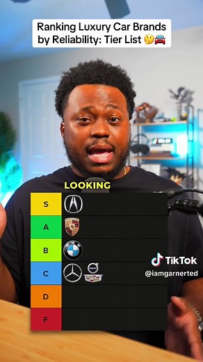 Ranking Luxury Car Brands by Reliability: Tier List 🤔🚘 Ranking the most popular luxury car brands from S Tier to F Tier based on reliability, long-term ownership costs, and how they're holding up in 2026. From Lexus and Acura to BMW and Mercedes, here's where every major luxury brand lands 👨🏾‍🔧 #carbuyingtips #carshopping #carfinance #personalfinance #carsoftiktokcontest