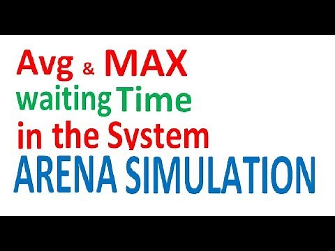 Waiting Time Arena Simulation Average and Maximum Queuing Time