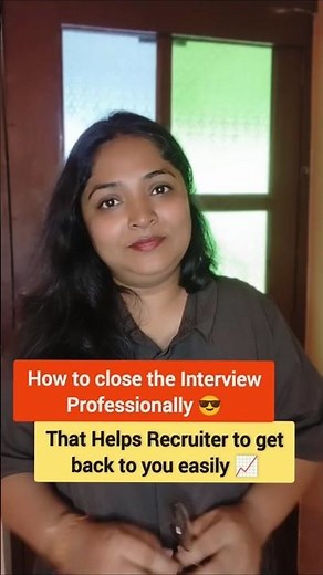 😎 What to say at the end of the interview | Interview closing statement #interviewtips