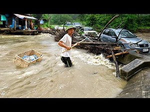 Massive Flooded Cleaning Clogged Drains Culvert Debris Fix