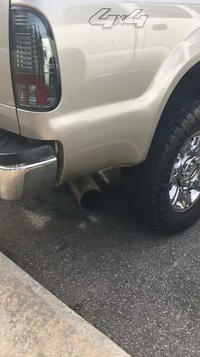 6.4 powerstroke 5 inch turbo back exhaust and 4 inch downpipe from Performance Racing
