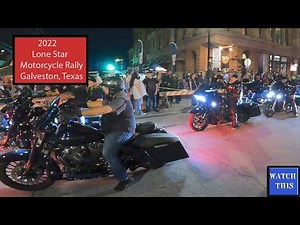 Lone Star Motorcycle Rally (Galveston Texas) 2022. #motorcyclevideos