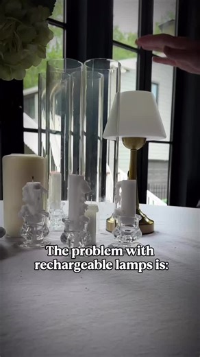 Literally never charged when I need it. . And… I honestly didn’t want more cords in my life. . That’s why I made a hidden charging cabinet. . And there’s a zero percent chance this is going to fit. . And the candle lamp? Actual glass/crystal. . It feels like Waterford even though it’s WAY less expensive. . Comment DUBLIN for the 🔗 . #amazonaffiliate #callsigndesigns