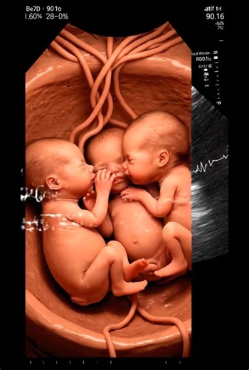 This Moment Is Only Seen Once Every 8,000 Lives! 😳 (Triplets Rarity)#baby #cutebaby #pregnancy