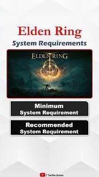 Elden Ring System Requirements for PC | Minimum & Recommended #gaming #shorts