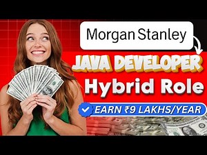 🚨 Morgan Stanley Hiring Java Developers – Analyst/Associate Role | Hybrid Opportunity!