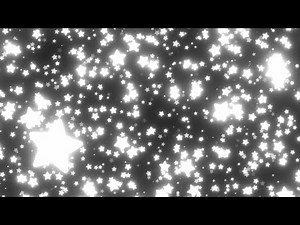Fly Through Bright White Luminous Glow Stars In Dreamy Dark Space 4K VJ Loop Moving Background