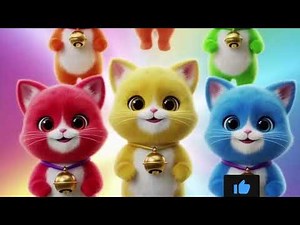 Cute Baby Kittens Learn Colors 🐱🌈 | Color Learning for Toddlers