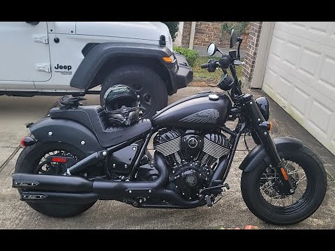 2022 Indian Chief Bobber Dark Horse Saddlemen 2 Up Seat! "First" Ride and Impression!