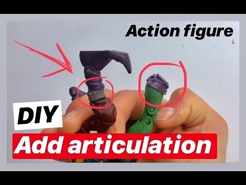 How to add articulation joints to action figures : EASY QUICK TUTORIAL