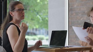 HR manager conducts interview with job candidate. Process of interview exemplifies meticulous nature of recruitment and importance of finding right match HR manager interview with new candidate