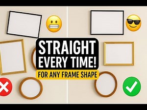 How to Hang Picture Frames Straight