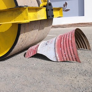 106K views · 700 reactions | Cushing items in road roller #crushing | Hetal's Art | Facebook