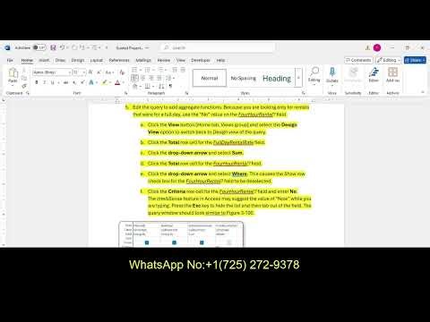 Access 2021 In Practice - Ch 3 Guided Project 3-2 | Chapter 3