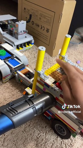 Custom LEGO Semi Truck with Vacuum Engines