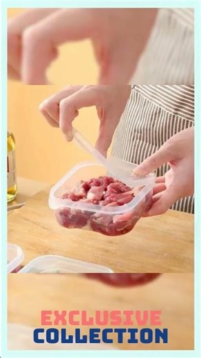 Transparent PP Food Storage Boxes 350ml 650ml Sealed