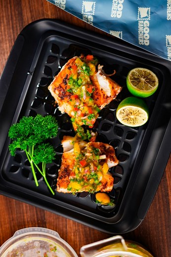 Seared Cod w/ Mango Salsa!.Wild caught pacific cod from @goodranchers. Cajun seasoning and seared off in a cast iron. Mango salsa for the topping!Mango salsa:1 whole mango, diced1/4 red onion, small dice1 whole jalapeño, small dice1/4 red bell pepper, small diceZest and juice of 2 limesHandful of parsleyS&P to taste...📸: @thekitchenwhitelaw...#TheKitchenWhitelaw #cod #mangosalsa #seafood #searedcod #codfish #castiron #castironcooking #seafoodplatter | The Kitchen Whitelaw