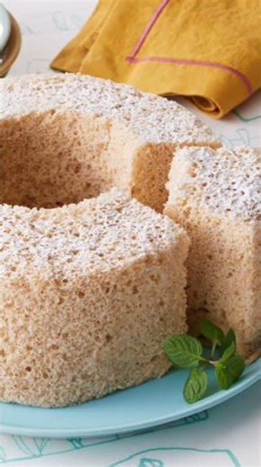 🍰 レンジで作る！ふわふわホールシフォンケーキ（15cm型）「え、これレンジ！？オーブンなしで“ホール丸ごとふわふわシフォンケーキ🍰🧁