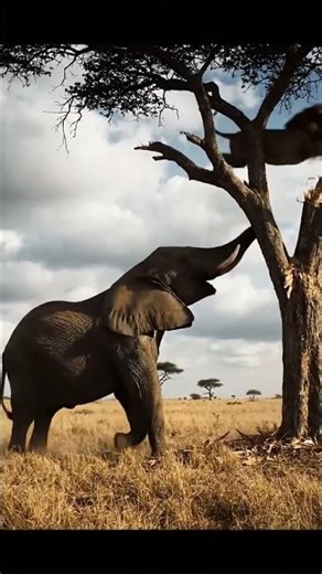 Elephent in angry mood