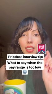 In an interview, what to say when the pay range is too low for you. ✅✅✅ Follow for more practical career tips. 🔗 in bye-oh for the best-selling interview guide. 🔮 comes in handy when you need to quickly transform your interview confidence from drab to fab. #corporatelife #corporatemillennials #careeradvice #tips #interviewtips #CareerCoach #CareerGoals #CareerChange #LevelUp #RecentGrad #InterviewPrep #confidence #women #womenempowerment #new #powermood #apowermood #discover #reels #careerdeve