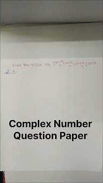 Complex Number Question and Answer | #polytech #complex_number #shirts #mathametics #complexnumbers
