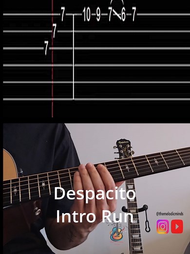 Despacito guitar intro lesson | Tabs on screen Guitar tutorial #despacito #louisfonsi #guitartabs in this lesson, I break down the beautiful and instantly recognizable intro from Luis Fonsi's global hit