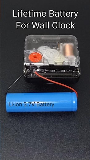 Run wall clock on 3.7V Lithium Ion Battery