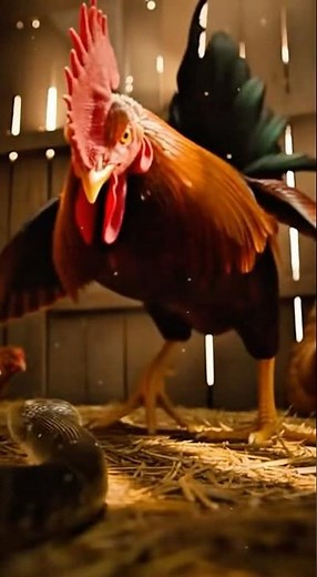 Rooster vs Snake — Epic Fight to Protect His Family!