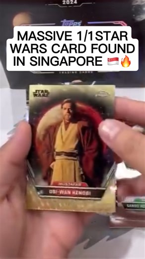 112K views · 574 reactions | This collector opened his first ever Star Wars box and pulled a 1/1 Obi-Wan Kenobi Superfractor. MASSIVE hit 勞 ( hcthecollector) | Topps | Facebook