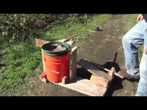 Foot powered "Gold Classifier Screen" Invention, the "Classifier King" original prototype.