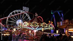 merry go round carousel fairground funfair horse ride