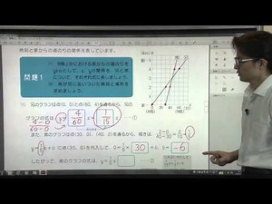 【解説授業】中2数学をひとつひとつわかりやすく。28 １次関数を使って