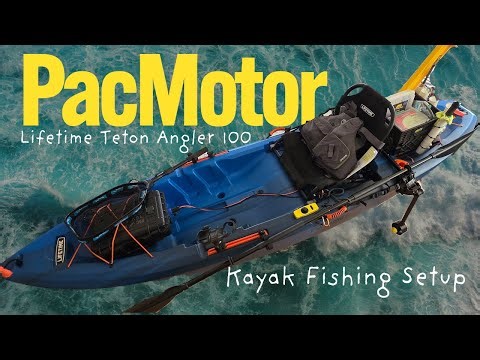 Kayak Fishing PACMOTOR Setup on a Lifetime Teton Angler 100 Kayak