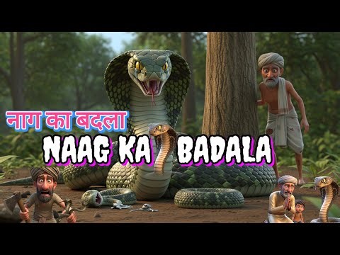 नाग का बदला😱NAAG KA🐍 BADALA#animatedfun #babytoons #cartoon