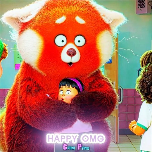 Red Panda Discovered The Infinite Wealth Aura.. ✨❤️ #edit #meimei #turningred #shorts
