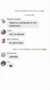 Mammon see’s a centipede | obey me itsfunneh skit |