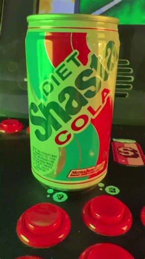 Insert coin. Crack open a Shasta. 🎮🕹️ #shastasodas #80s #nostalgia