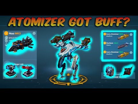 War Robots : How good is Nuo with Buff Atomizer weapon? #warrobots