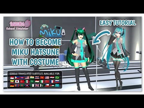 How to get Miku Hatsune's Costume | Tutorial | Sakura School Simulator