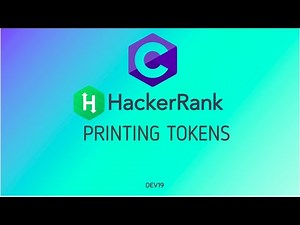 13.1 : Printing Tokens | Using strtok() | Hackerrank C Solutions