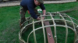 Built from Willow and hazel from the Gwent levels this Black rock lave net heritage fishery Coracle is taking shape. The frame work is now complete and awaiting it's covering of calico & pitch. These are crafts made to access waterways with ease ,very often carrying it from your home to the river or estuary. www.blackrocklavenets.co.uk | Black rock lave net heritage fishery