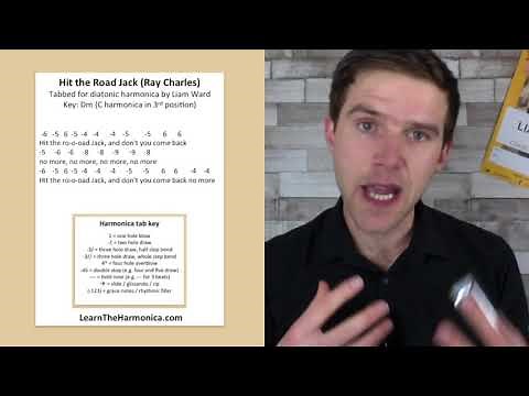 Hit The Road Jack (Ray Charles) harmonica lesson + tongue block tips