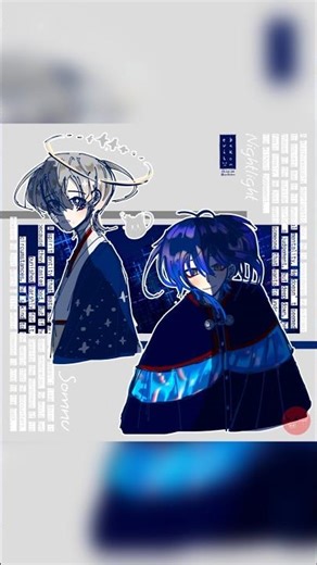 【OC】『Rendezvous」 Somnu ✦ Nightlight #evilbakon #oc #創作 #illustration #イラスト