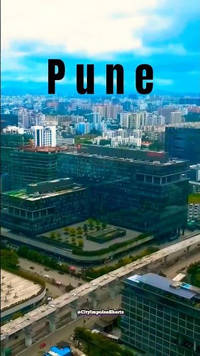 Pune City - Pune City 4K Drone View | Pune City Skyline Night View | Pune City Status #pune #shorts